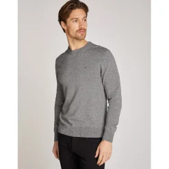 Knitwear*Calvin Klein Over Crew Neck Sweater in Black