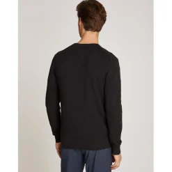 Knitwear*Calvin Klein Pique Structure Sweater in Black