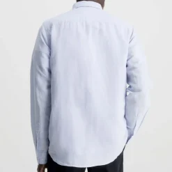 Shirts*Calvin Klein Regular-Fit Linen Cotton Shirt in Blue