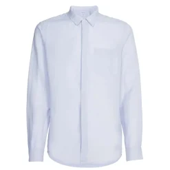 Shirts*Calvin Klein Regular-Fit Linen Cotton Shirt in Blue