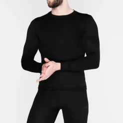 Fitness And Gym Tops*Campri Mens Thermal Top in Black