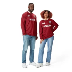 Fitness And Gym Tops*Canterbury British And Irish Lions 2024 Long Sleeve Classic Shirt Adults in Red