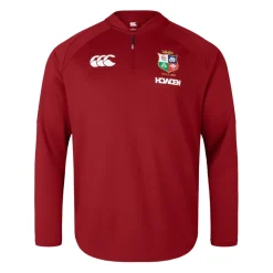 Fitness And Gym Tops*Canterbury British And Irish Lions 2024 Everest First Layer Top Adults in Red