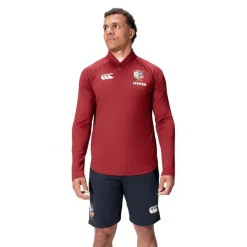 Fitness And Gym Tops*Canterbury British And Irish Lions 2024 Everest First Layer Top Adults in Red