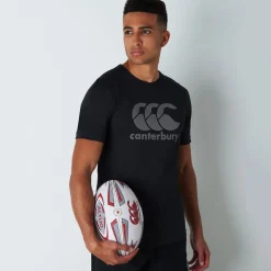 Fitness And Gymwear*Canterbury Mens Essential T-Shirt in Black