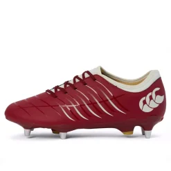 Boots*Canterbury Mens Phoenix 2 Team Soft Ground Rugby Boots in Red