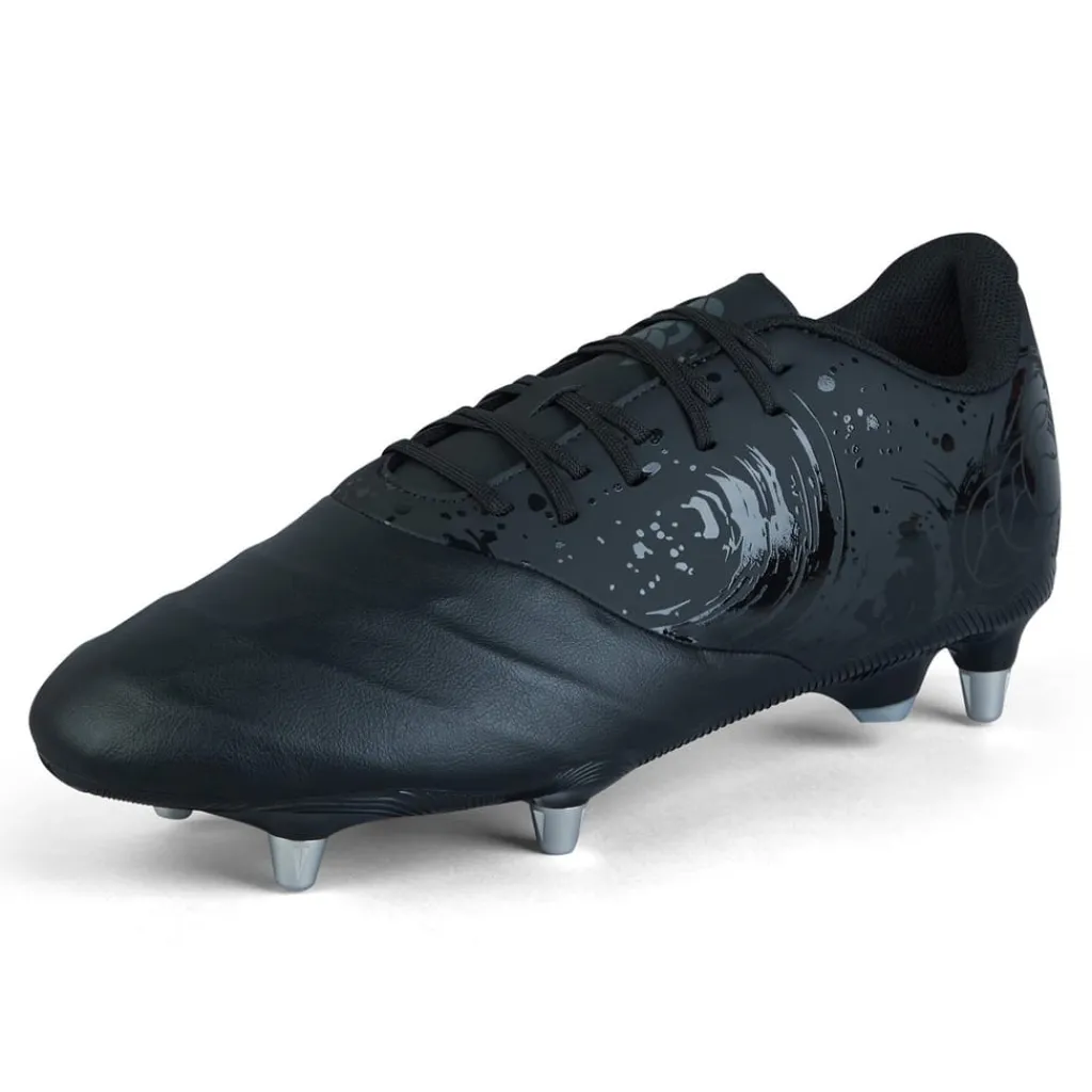Boots*Canterbury Phoenix Team Soft Ground Rugby Boots in Black