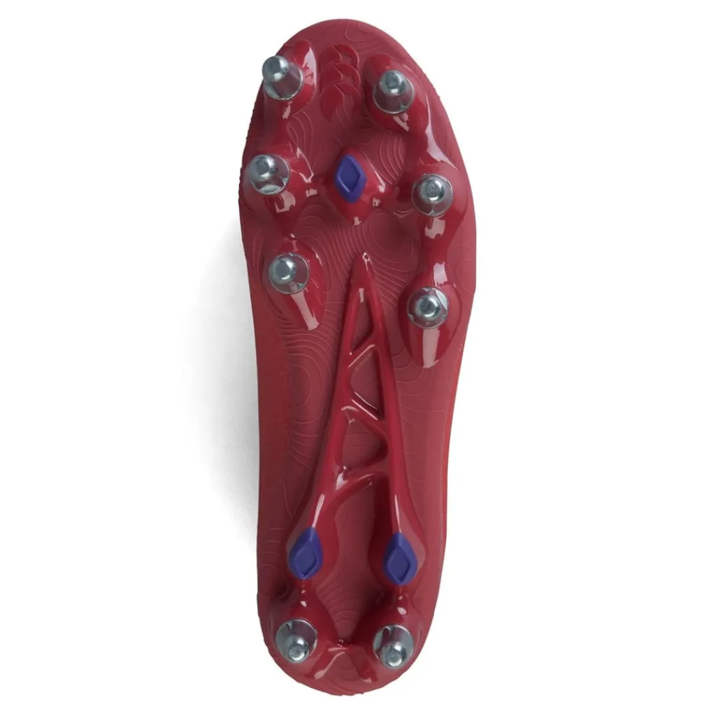Boots*Canterbury Stampede Groundbreak Pro Soft Ground Rugby Boots in Red