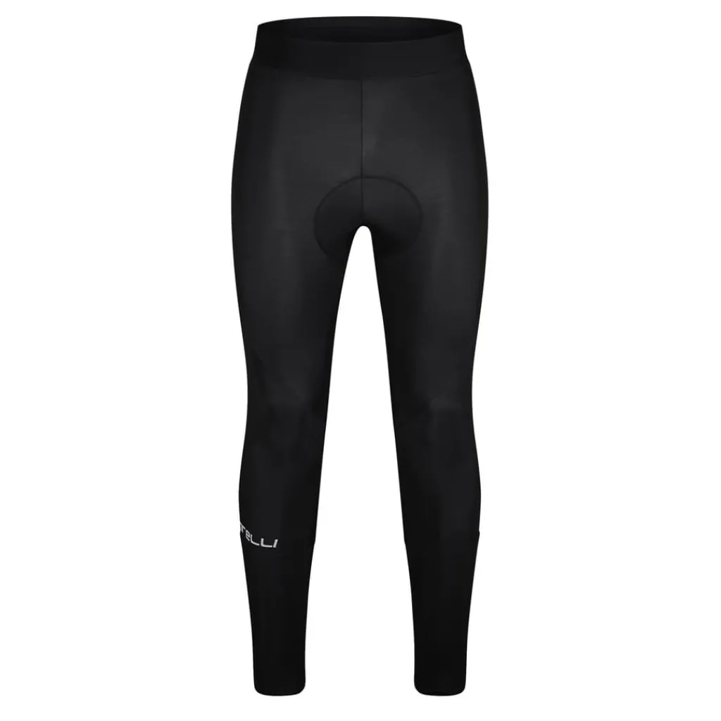 Fitness And Gym Pants*Castelli Reflective Accent Athletic Tights in Black