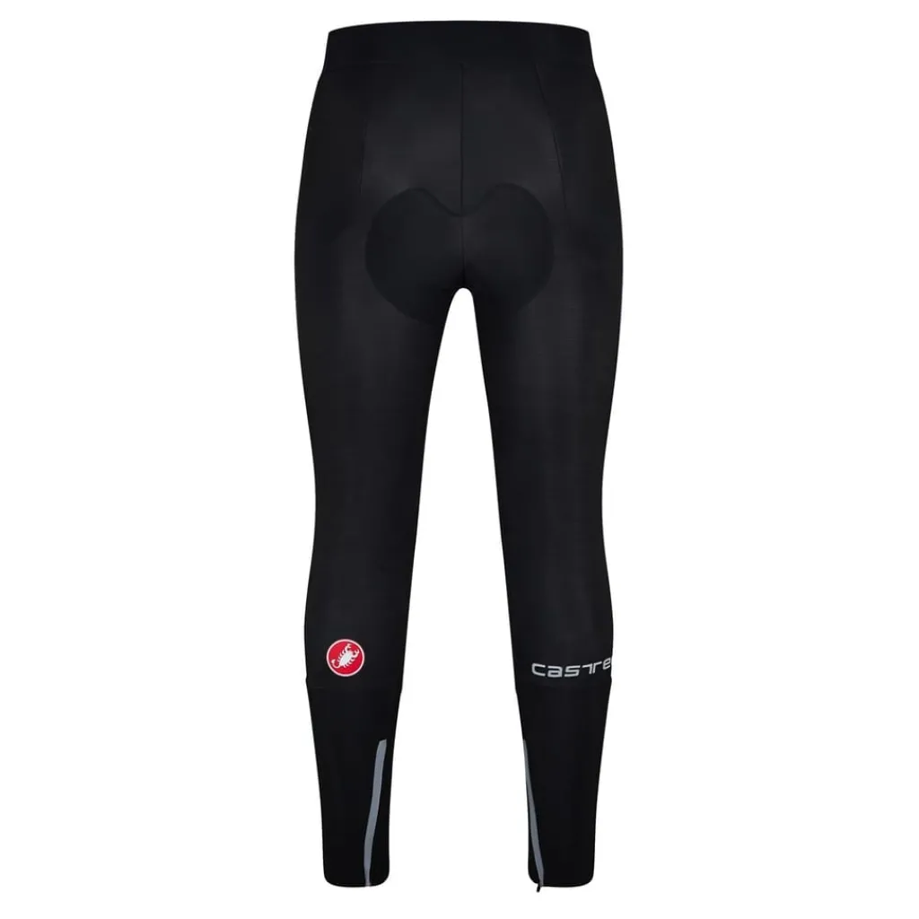 Fitness And Gym Pants*Castelli Reflective Accent Athletic Tights in Black