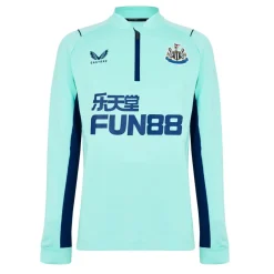 Fitness And Gym Tops*Castore Mens Newcastle United Fc Quarter Zip Drill Top in Blue