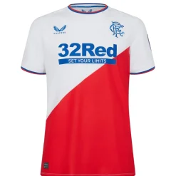 Football And Rugby Clothing*Castore Rangers Authentic Away Shirt 2022 2023 Adults in White