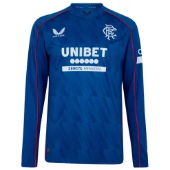 Football And Rugby Clothing*Castore Rangers Home Long Sleeve Shirt 2024 2025 Adults in Blue