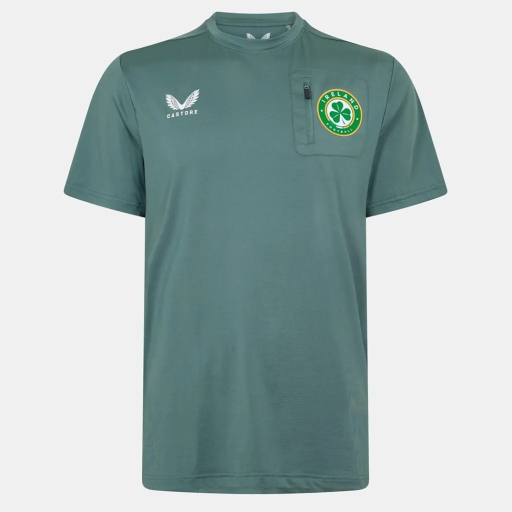 Football And Rugby Clothing*Castore Regular Fit Crew Neck Short Sleeve T-Shirt in Green