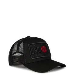 Caps-Hats*Christian Rose Ii Red Rose Trucker Cap in Black