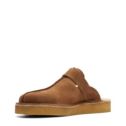 Shoes|Footwear*Clarks Originals Trek Mule Suede Shoes in Brown