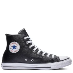 Trainers*Converse All Star Leather Hi Top Trainers in Black