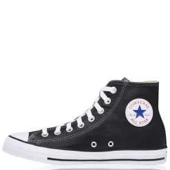 Trainers*Converse All Star Leather Hi Top Trainers in Black