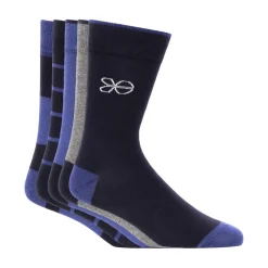 Underwear And Socks*Crosshatch 5 Pack of Milato Socks in Multi colour
