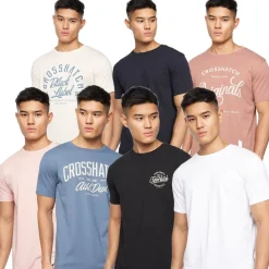 T-Shirts And Vests*Crosshatch 7 Pack of Rapmoore T-Shirts in Multi colour