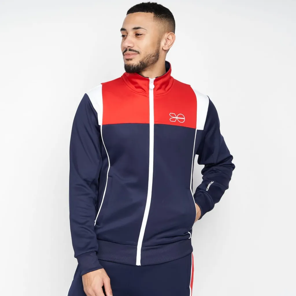 Tracksuits*Crosshatch Chinooks Tracksuit in Blue red