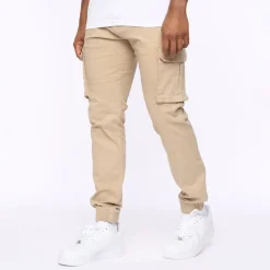 Trousers*Crosshatch Frentons Cargo Pants in Stone