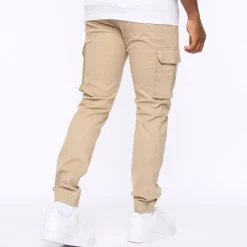 Trousers*Crosshatch Frentons Cargo Pants in Stone