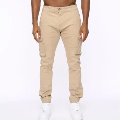 Trousers*Crosshatch Frentons Cargo Pants in Stone