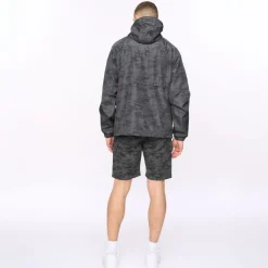 Coats And Jackets*Crosshatch Janscore Allover Print Jacket in Grey