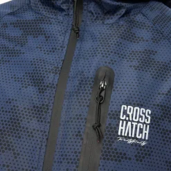 Coats And Jackets*Crosshatch Janscore Allover Print Jacket in Blue