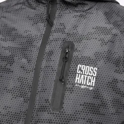 Coats And Jackets*Crosshatch Janscore Allover Print Jacket in Black