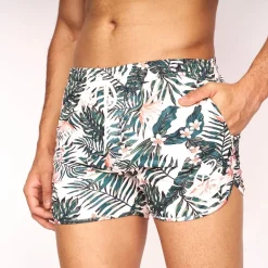 Shorts*Crosshatch Rainforest sw in Cream