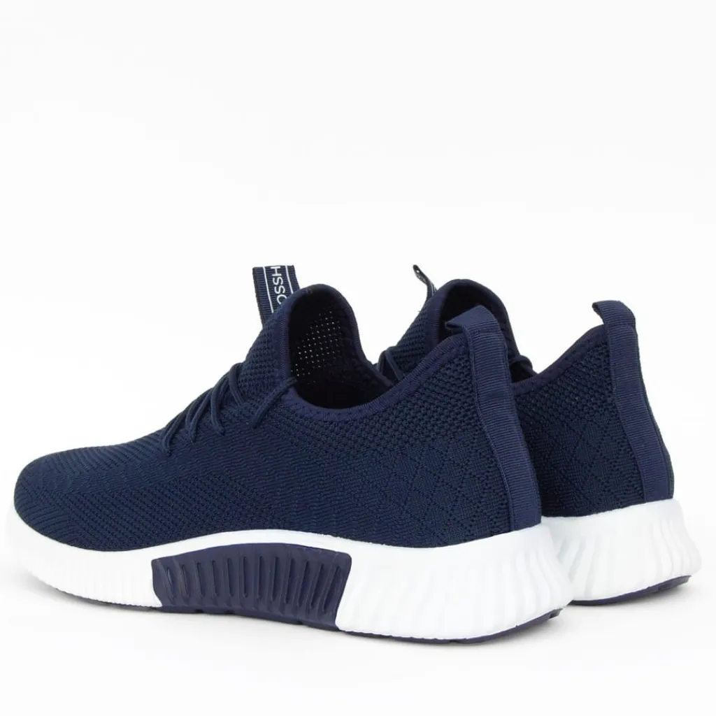 Trainers|Footwear*Crosshatch Rideout Trainers in Navy