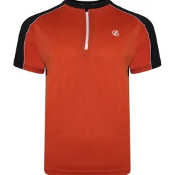 Fitness And Gymwear*Dare 2b Aces Zip Neck Regular Fit T-Shirt in Multi