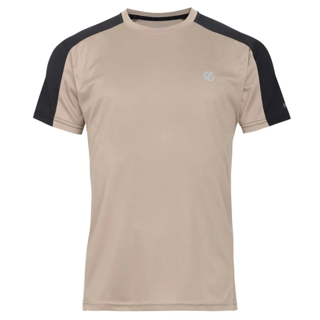 Fitness And Gym Tops*Dare 2b Discernible II Running T-Shirt in Cream Black