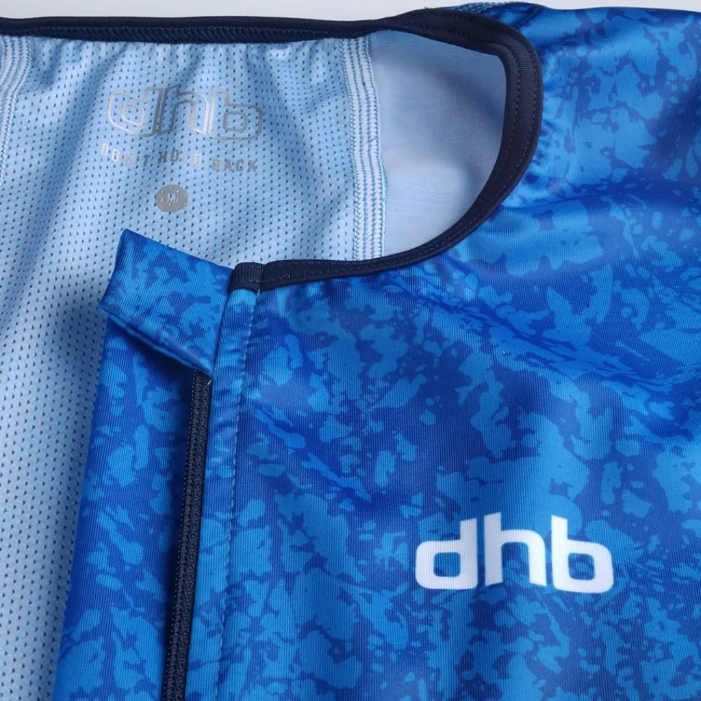Fitness And Gym Tops*Dhb Mens Hydron Short Sleeve Tri Top in Blue