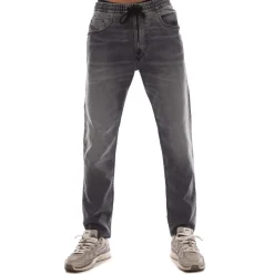 Trousers*Diesel 2030 D-Krooley Sweat Jeans in Black Grey