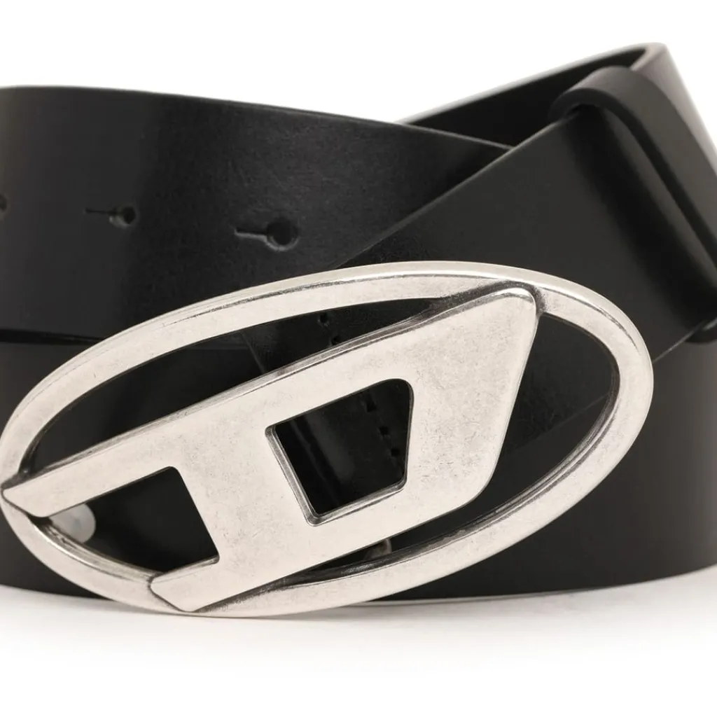 Belts*Diesel D Buckle Belt in Black