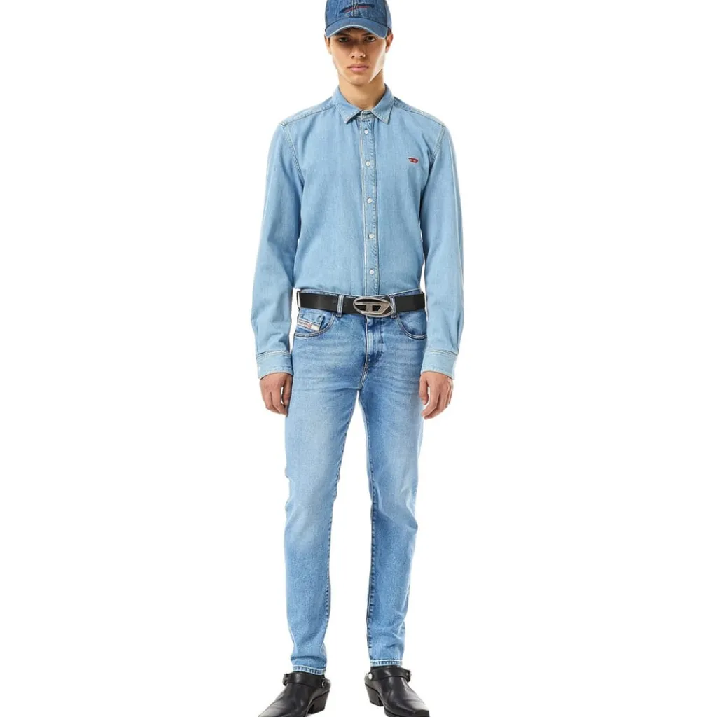 Belts*Diesel D Buckle Belt in Black