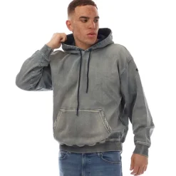 Hoodies*Diesel D-UM-RIB Track Denim Hoodie in Denim