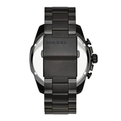 Jewellery-Watches*Diesel Mens Mega Chief Chronograph Black Stainless Steel Watch Dz4318 in Black