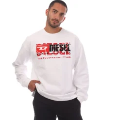Sweatshirts*Diesel S-Baxt-N1 Sweatshirt in White