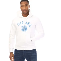 Sweatshirts*Diesel S-Ginn 9-D Hoodie in White