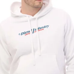 Sweatshirts*Diesel S-Ginn Hoodie in White