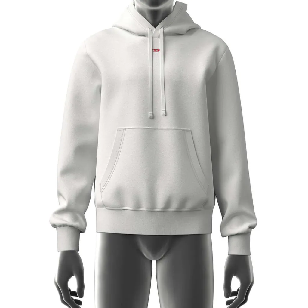 Sweatshirts*Diesel S-Ginn-Hood-D Hoodie in White