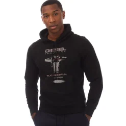 Hoodies*Diesel S-Ginn-Hood-K36 Hoodie in Black