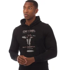 Hoodies*Diesel S-Ginn-Hood-K36 Hoodie in Black