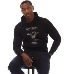 Hoodies*Diesel S-Ginn-Hood-K36 Hoodie in Black