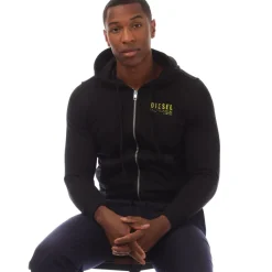 Hoodies*Diesel S-Ginn-Hood-Zip-K11 Hoodie in Black