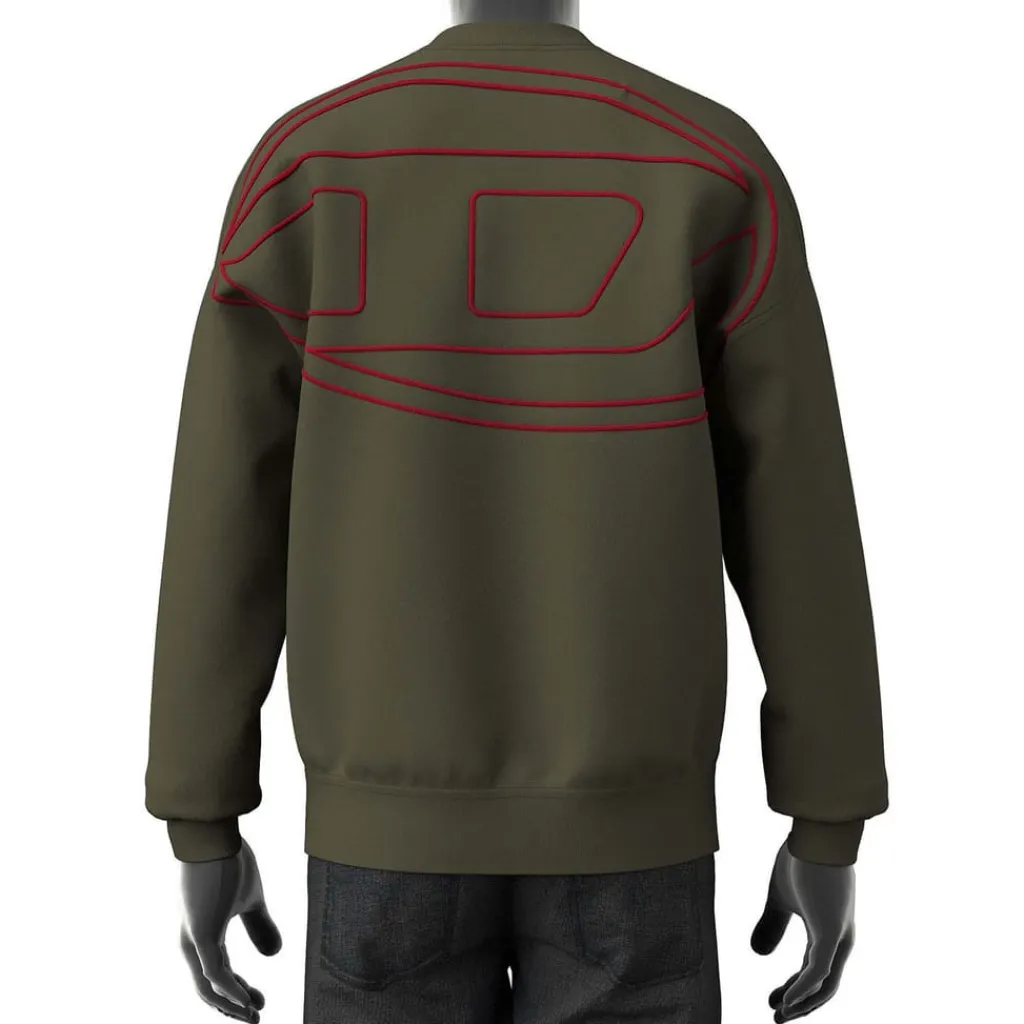 Sweatshirts*Diesel S-Rob-Megoval-D Sweatshirt in Green